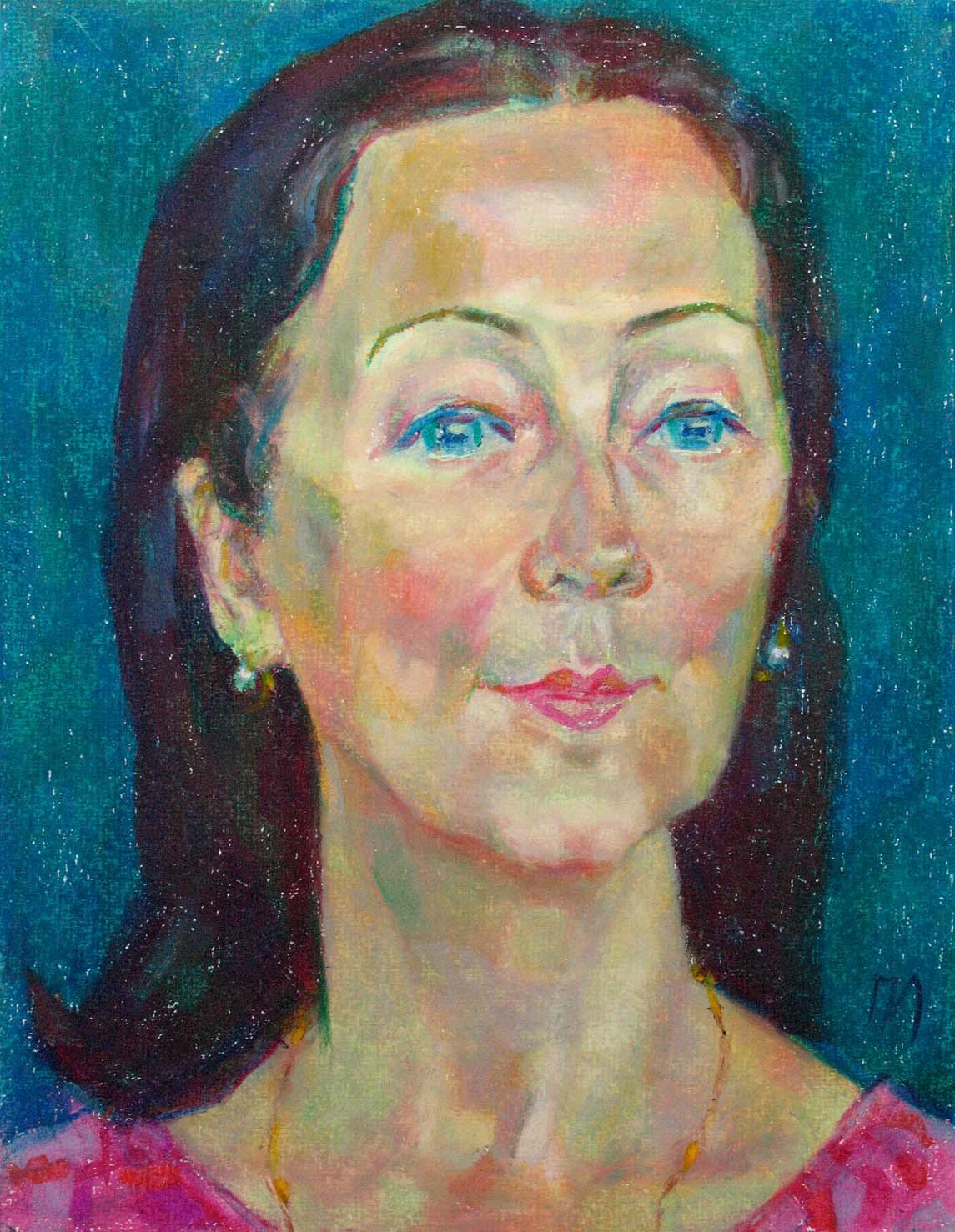 GALINA , paper, oil pastel, 35  27 cm, 2011




