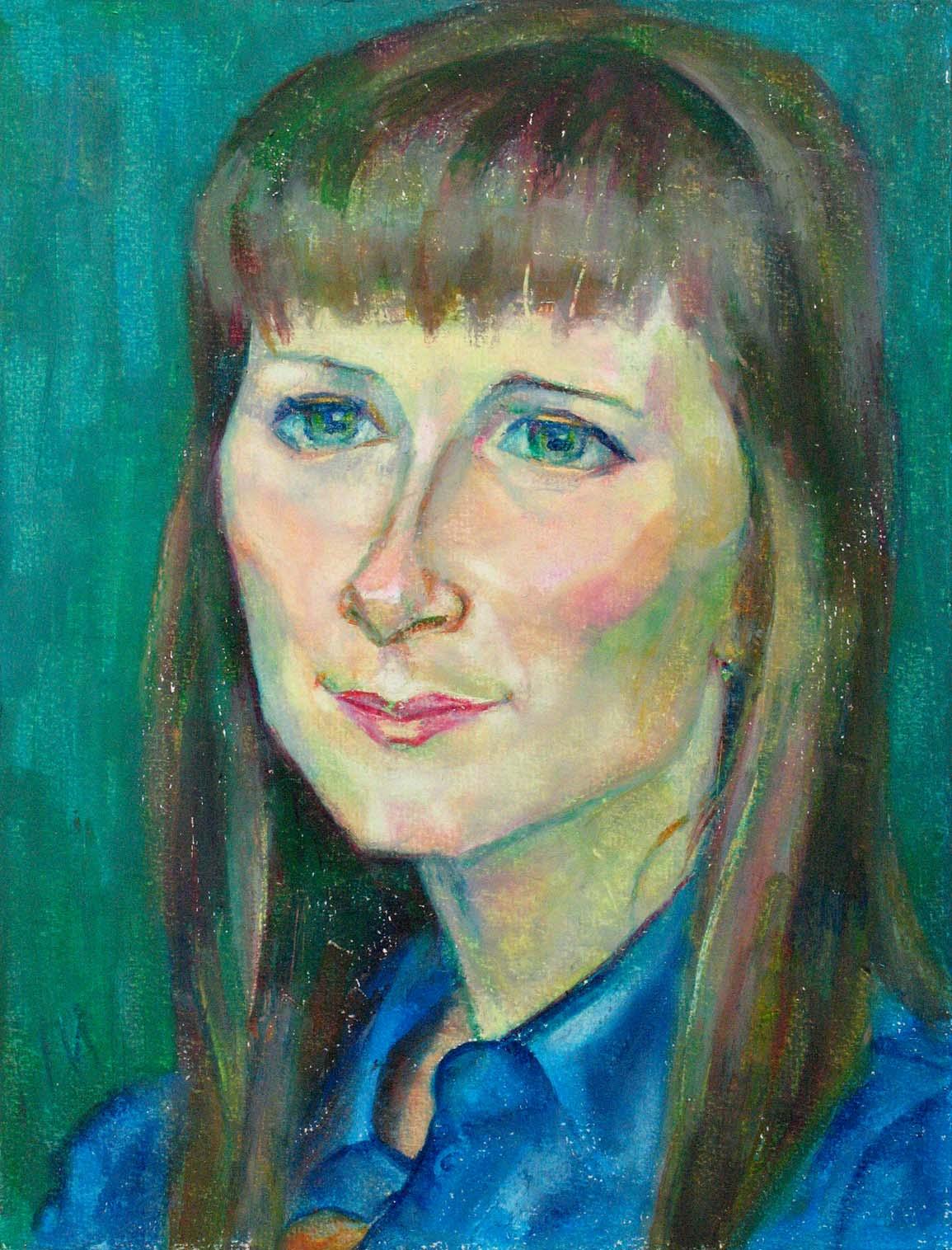 OLGA , paper, oil pastel, 35  27 cm, 2011



