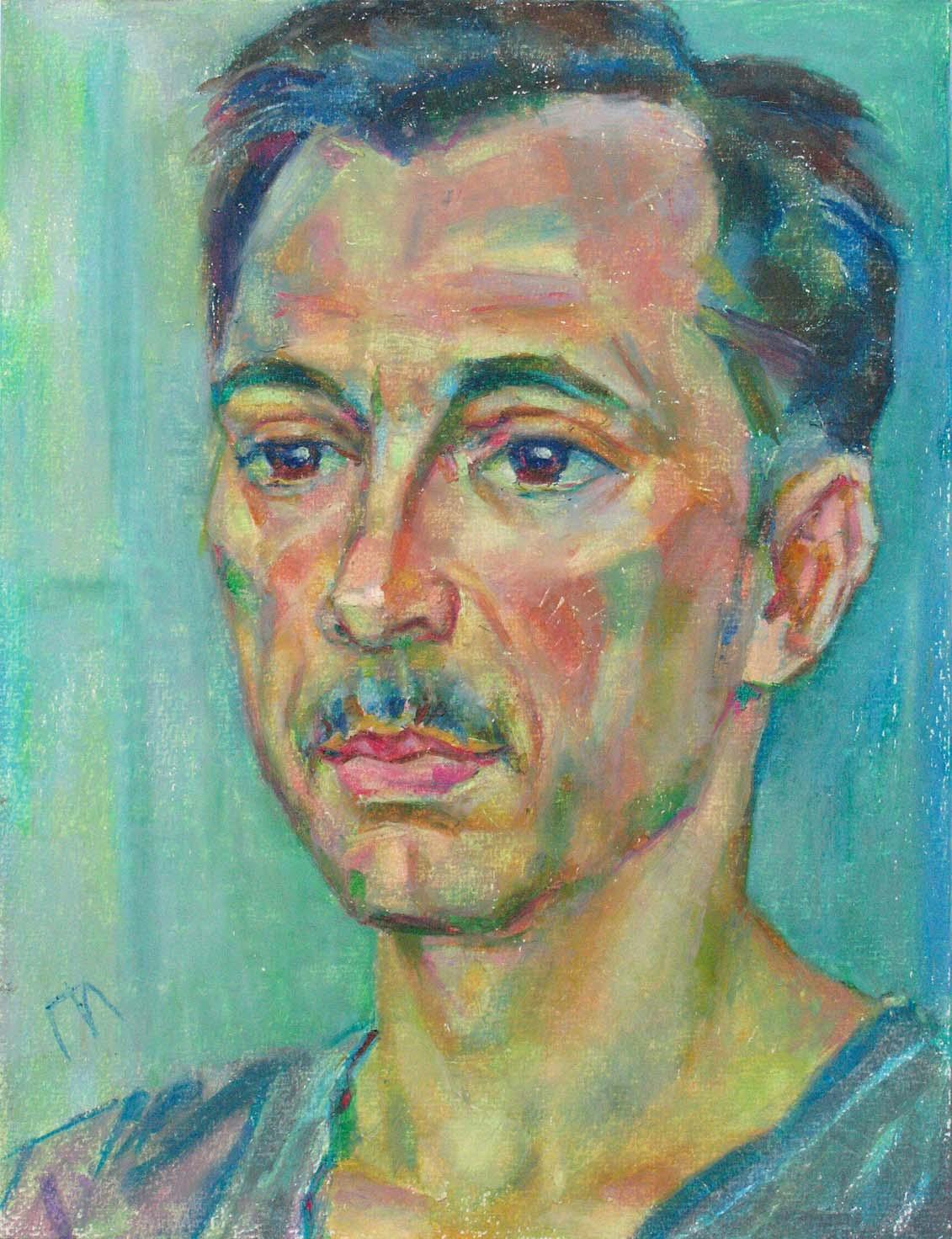 SERGEY , paper, oil pastel, 35  27 cm, 2011



