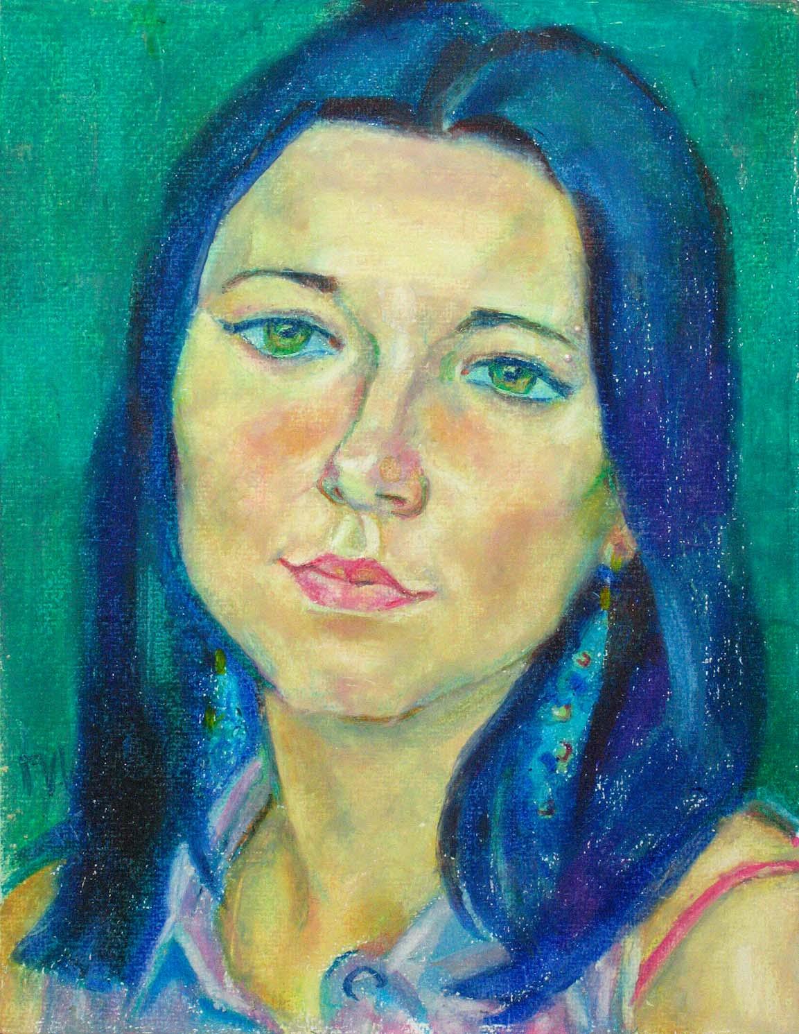 VICTORIA , paper, oil pastel, 35  27 cm, 2011



