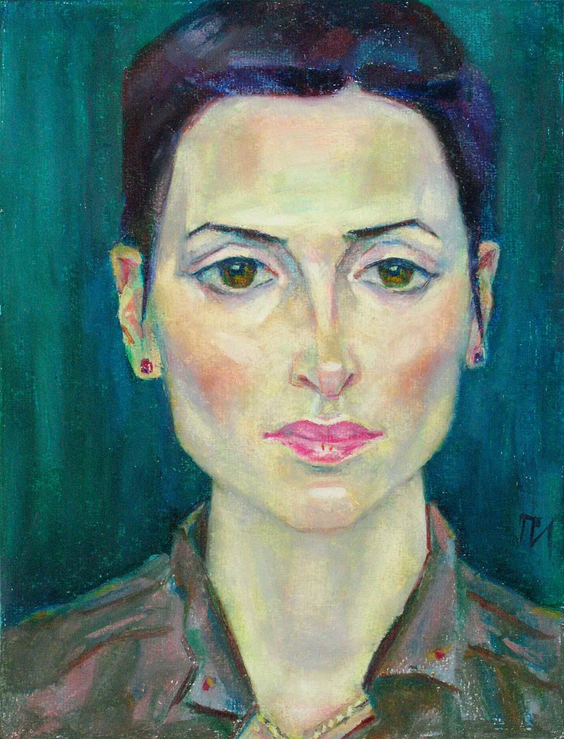 TANYA , paper, oil pastel, 35  27 cm, 2011



