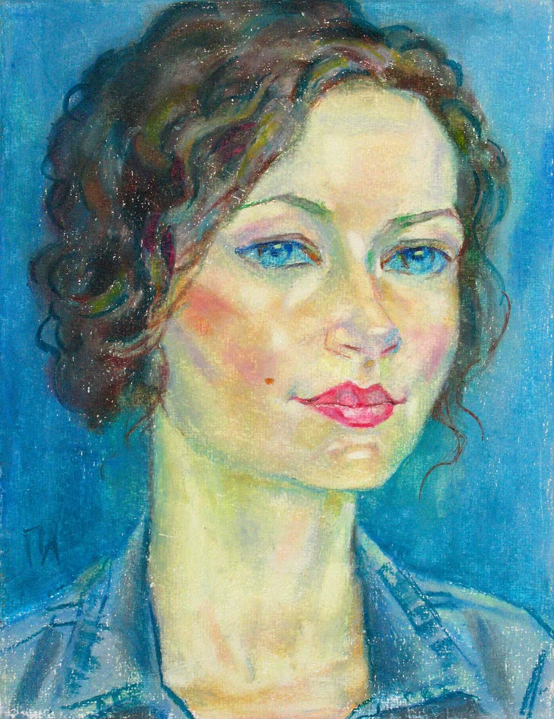 KATERINA , paper, oil pastel, 35  27 cm, 2011



