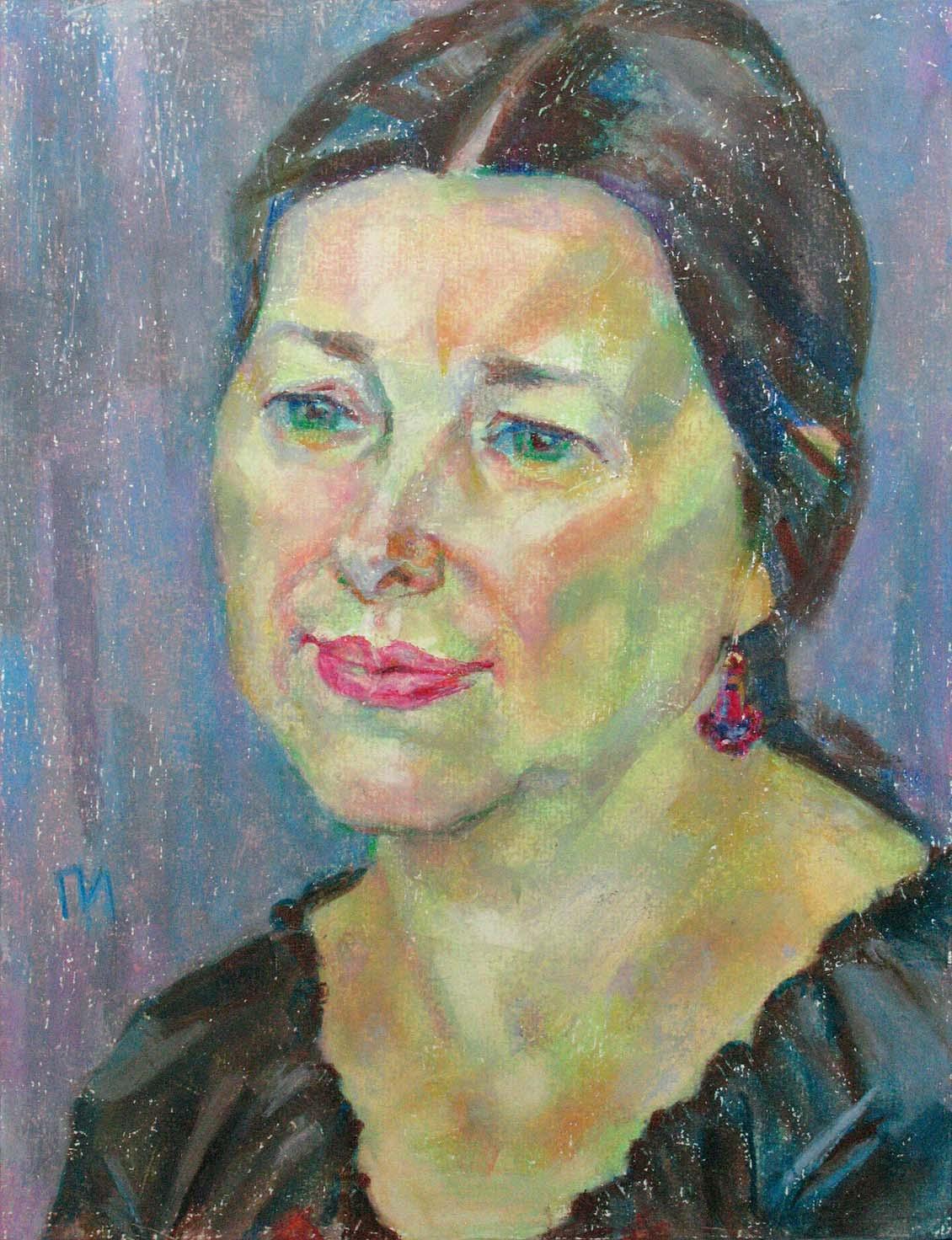 ELENA , paper, oil pastel, 35  27 cm, 2011



