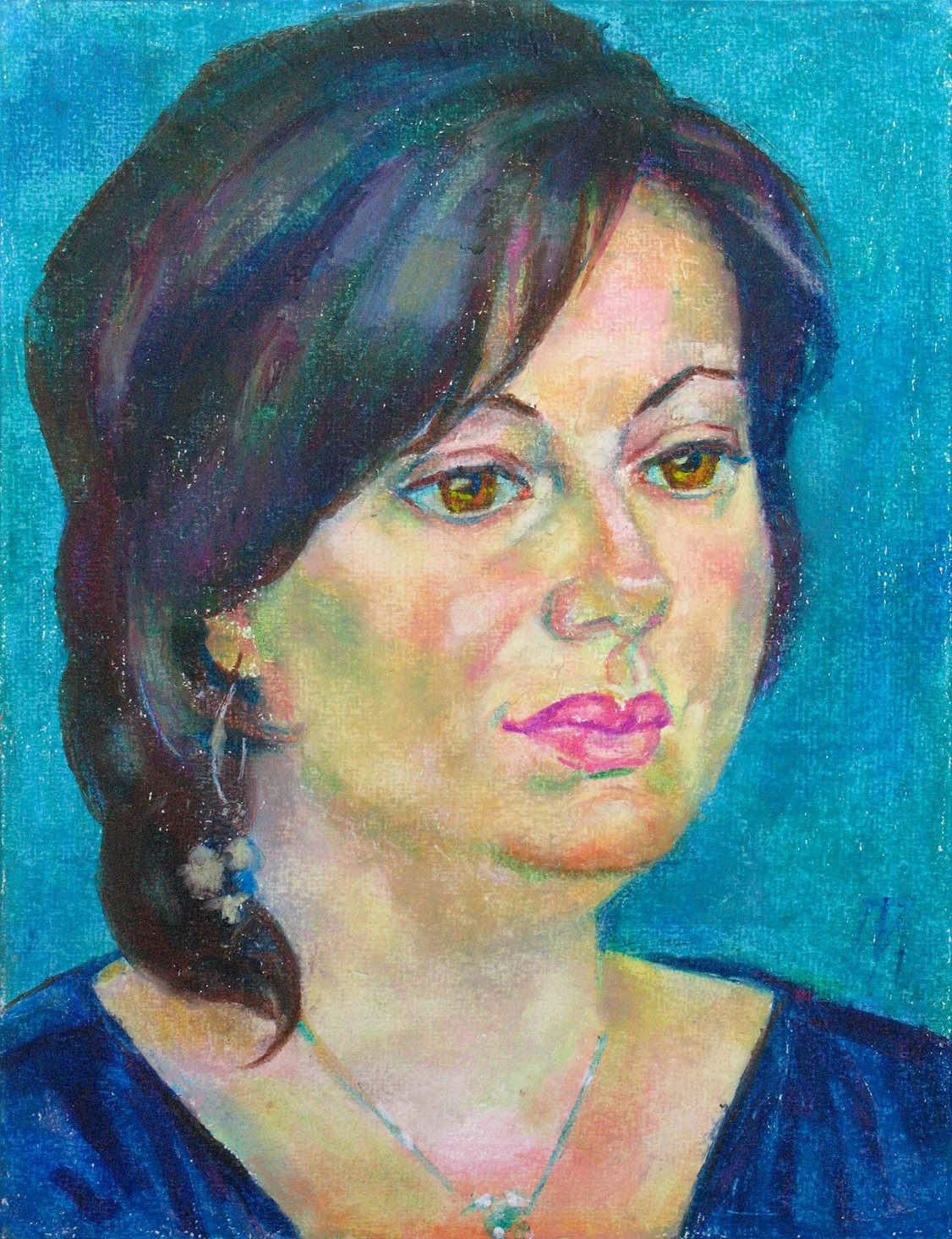 TANYA , paper, oil pastel, 35  27 cm, 2011




