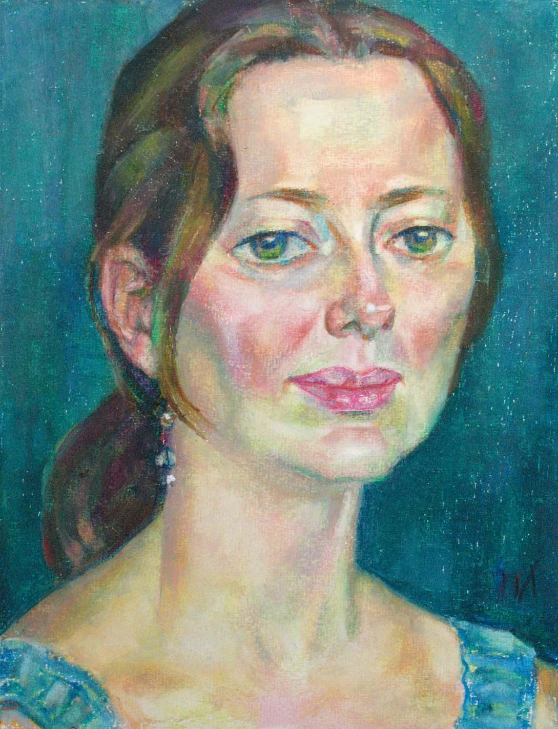 ANNA , paper, oil pastel, 35  27 cm, 2011



