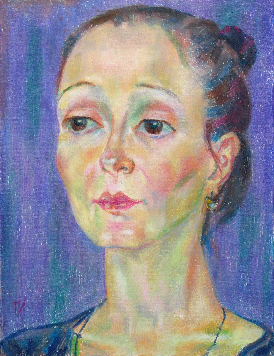 EKATERINA , paper, oil pastel, 35  27 cm, 2011



