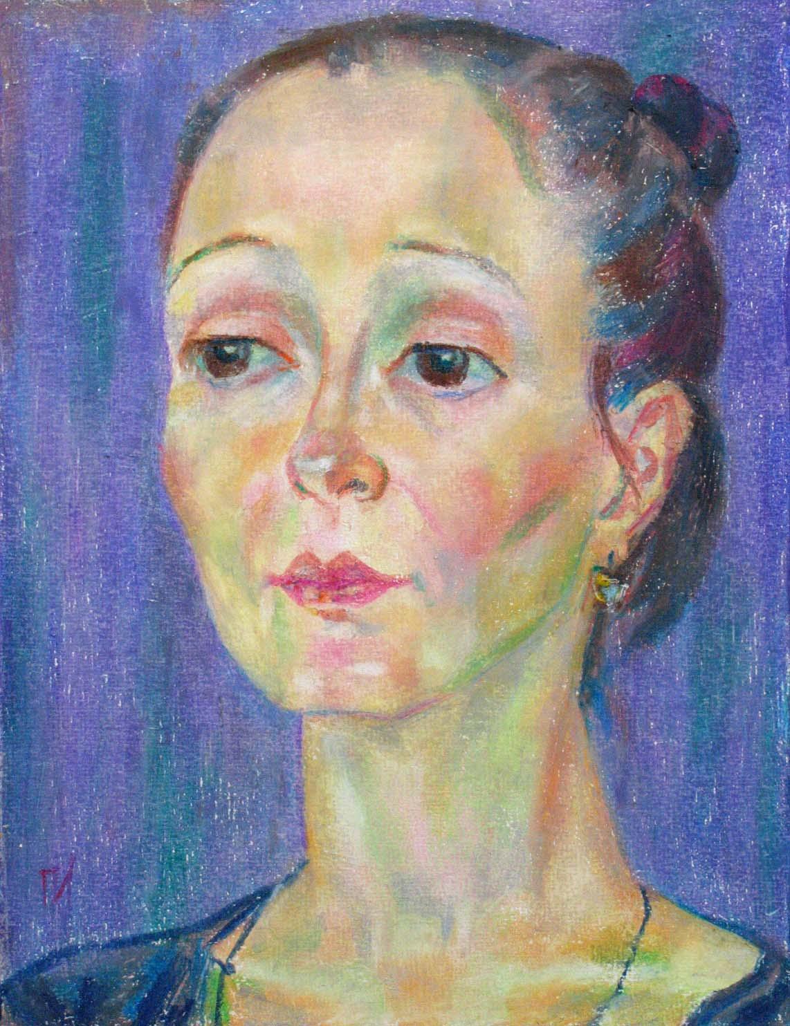 EKATERINA , paper, oil pastel, 35 � 27 cm, 2011




