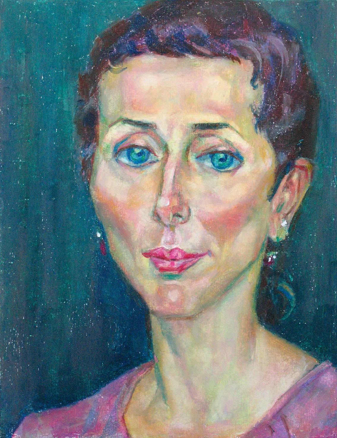 IRINA , paper, oil pastel, 35 � 27 cm, 2011



