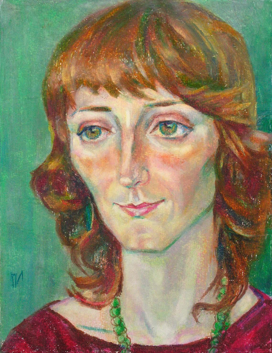 NATALIYA , paper, oil pastel, 35  27 cm, 2011



