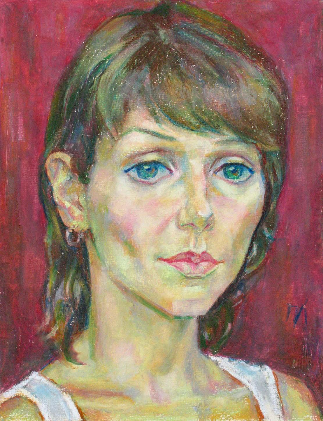 OLGA , paper, oil pastel, 35  27 cm, 2011



