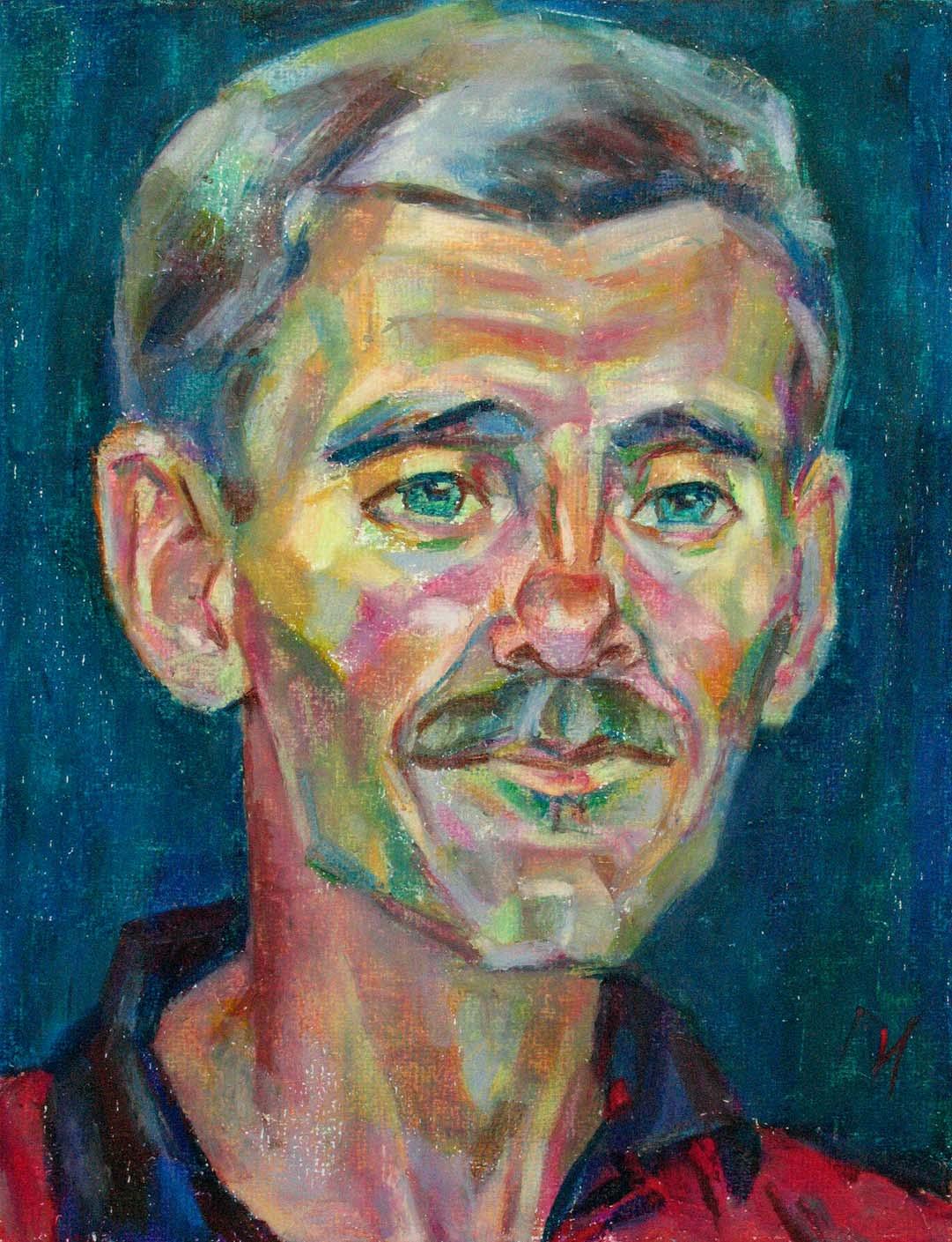 VLADIMIR , paper, oil pastel, 35  27 cm, 2011



