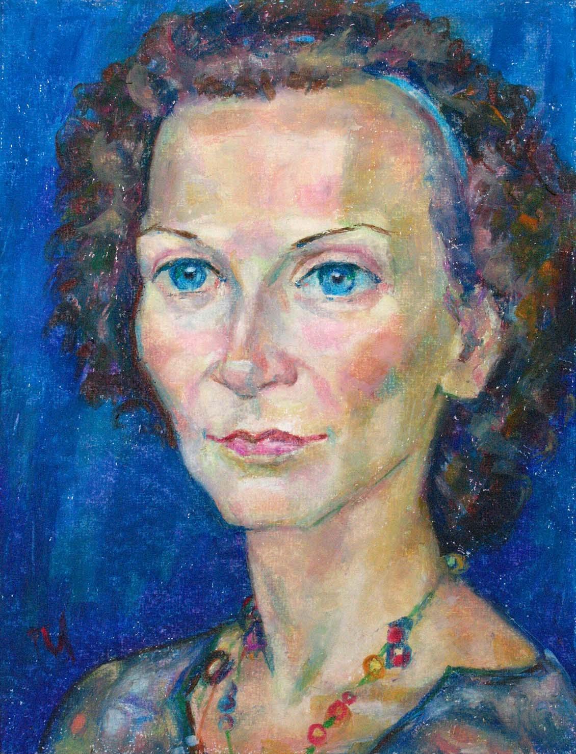 IRINA , paper, oil pastel, 35  27 cm, 2011



