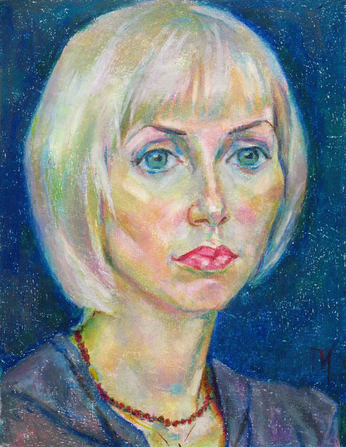 ANNA , paper, oil pastel, 35  27 cm, 2011



