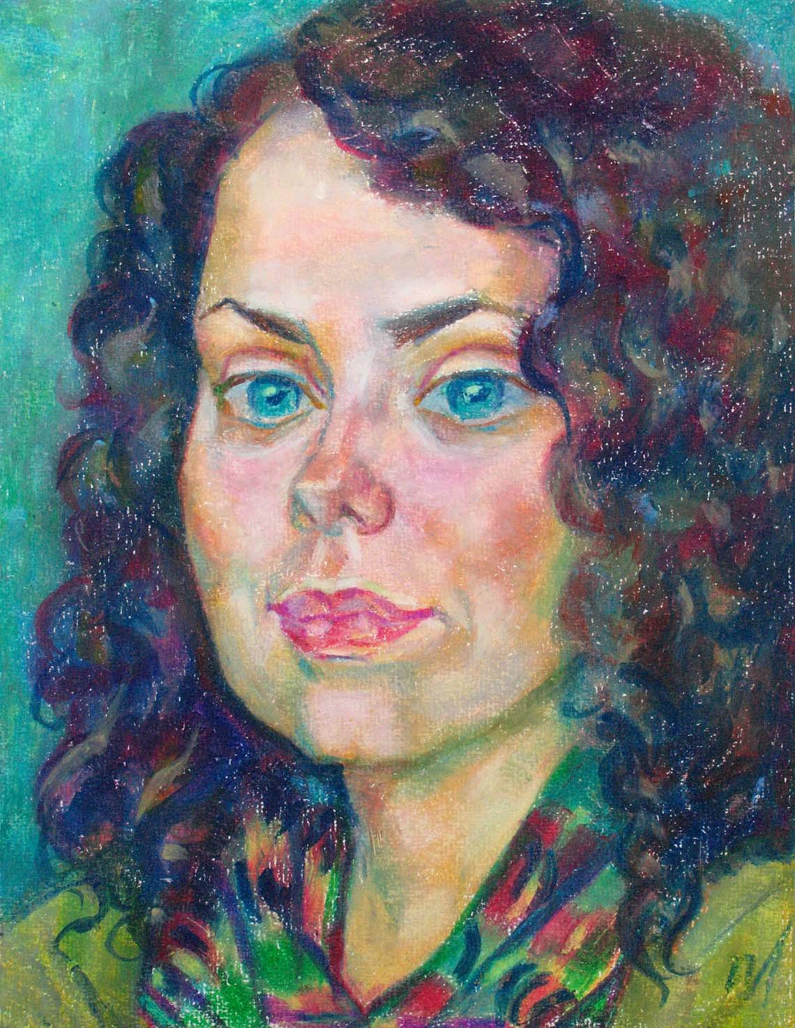 ALENA , paper, oil pastel, 35  27 cm, 2011



