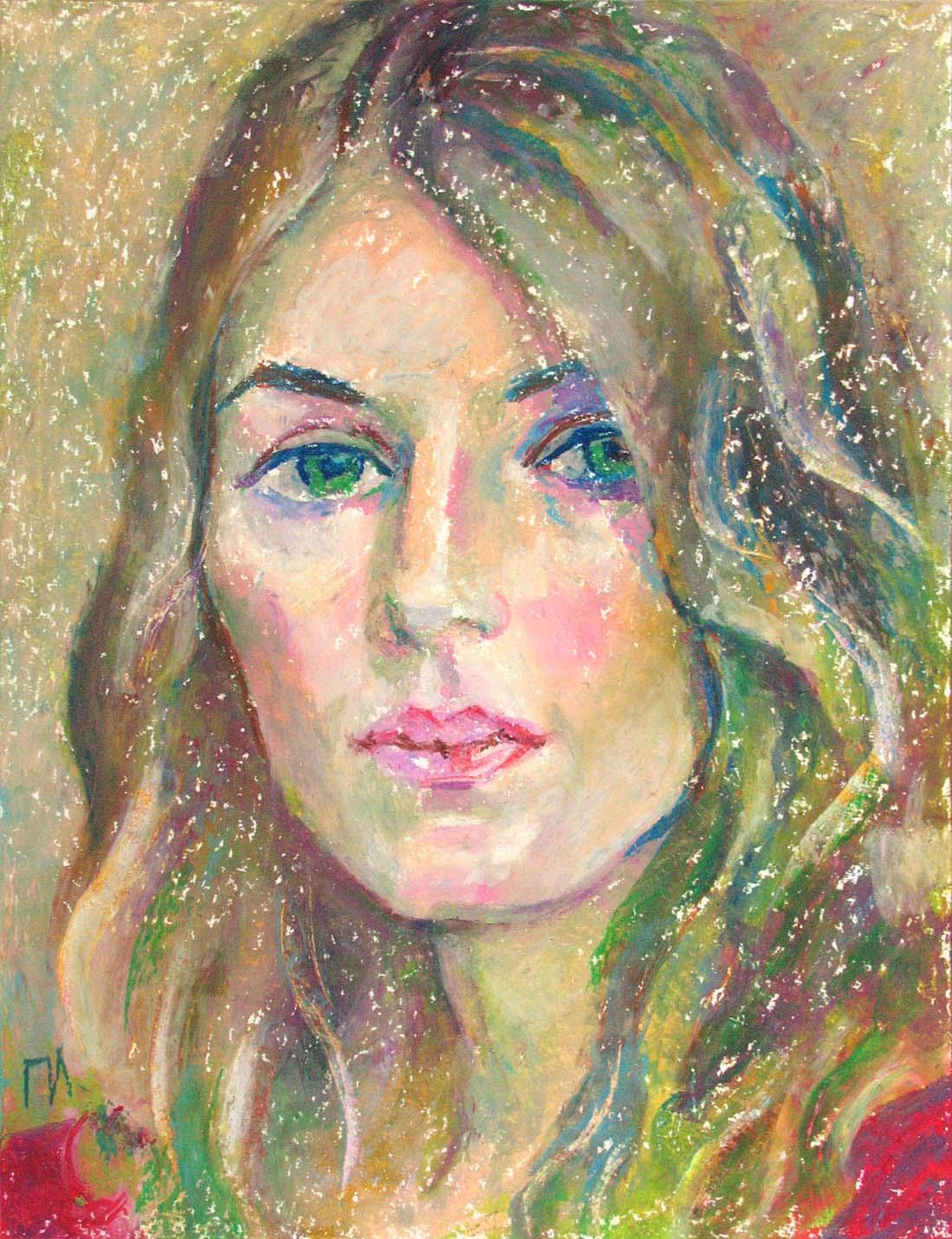 LEA  , paper, oil pastel, 35  27 cm, 2011



