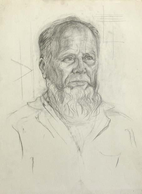 V.G.Ostroumov - the portrait by Leonid Petrushin