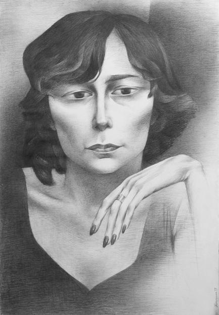 Ira - the portrait by Leonid Petrushin