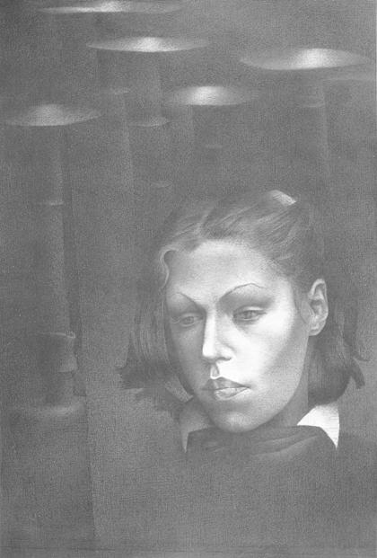 Galia Marina - the portrait by Leonid Petrushin