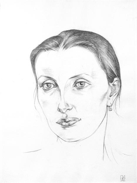 Lena - the portrait by Leonid Petrushin