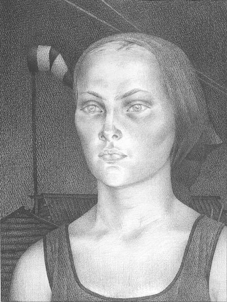 Nadia Kuzmin - the portrait by Leonid Petrushin