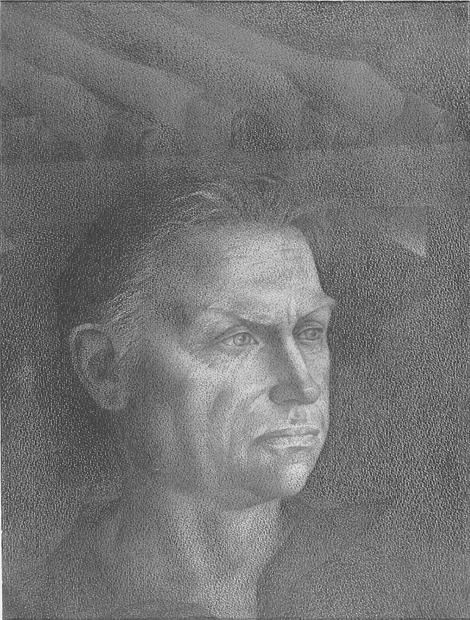 Vasya Staritsin - the portrait by Leonid Petrushin