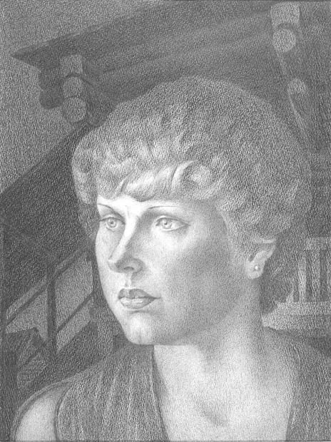 Svetlana Yevstafyev - the portrait by Leonid Petrushin