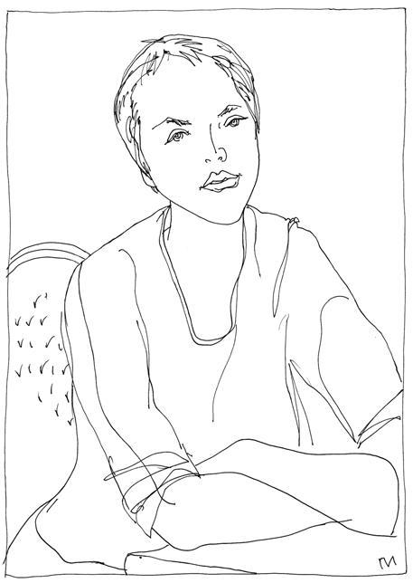 Paulina - the portrait by Leonid Petrushin