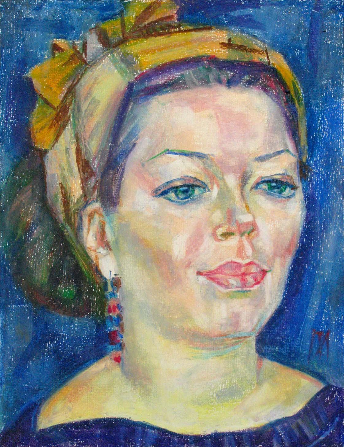 YULIA , paper, oil pastel, 35  27 cm, 2011



