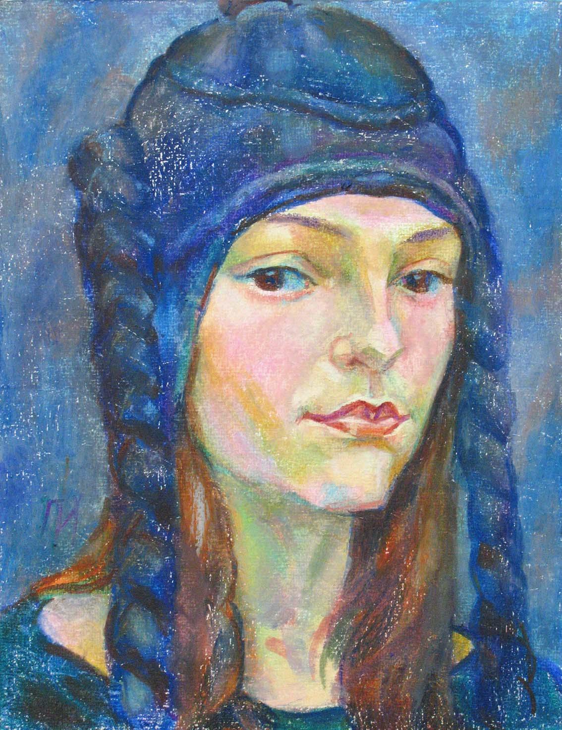ALEXANDRA , paper, oil pastel, 35  27 cm, 2011



