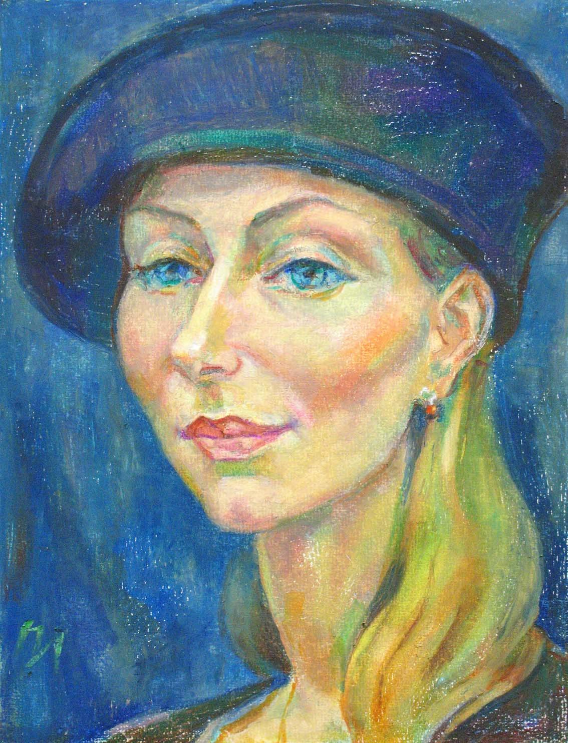 KSENYA , paper, oil pastel, 35  27 cm, 2011



