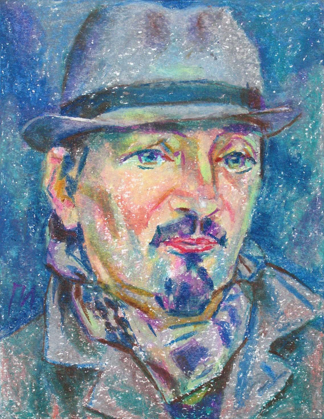 PAVEL , paper, oil pastel, 35  27 cm, 2011



