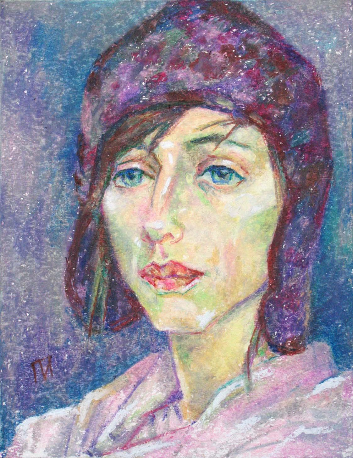 POLINA , paper, oil pastel, 35  27 cm, 2011



