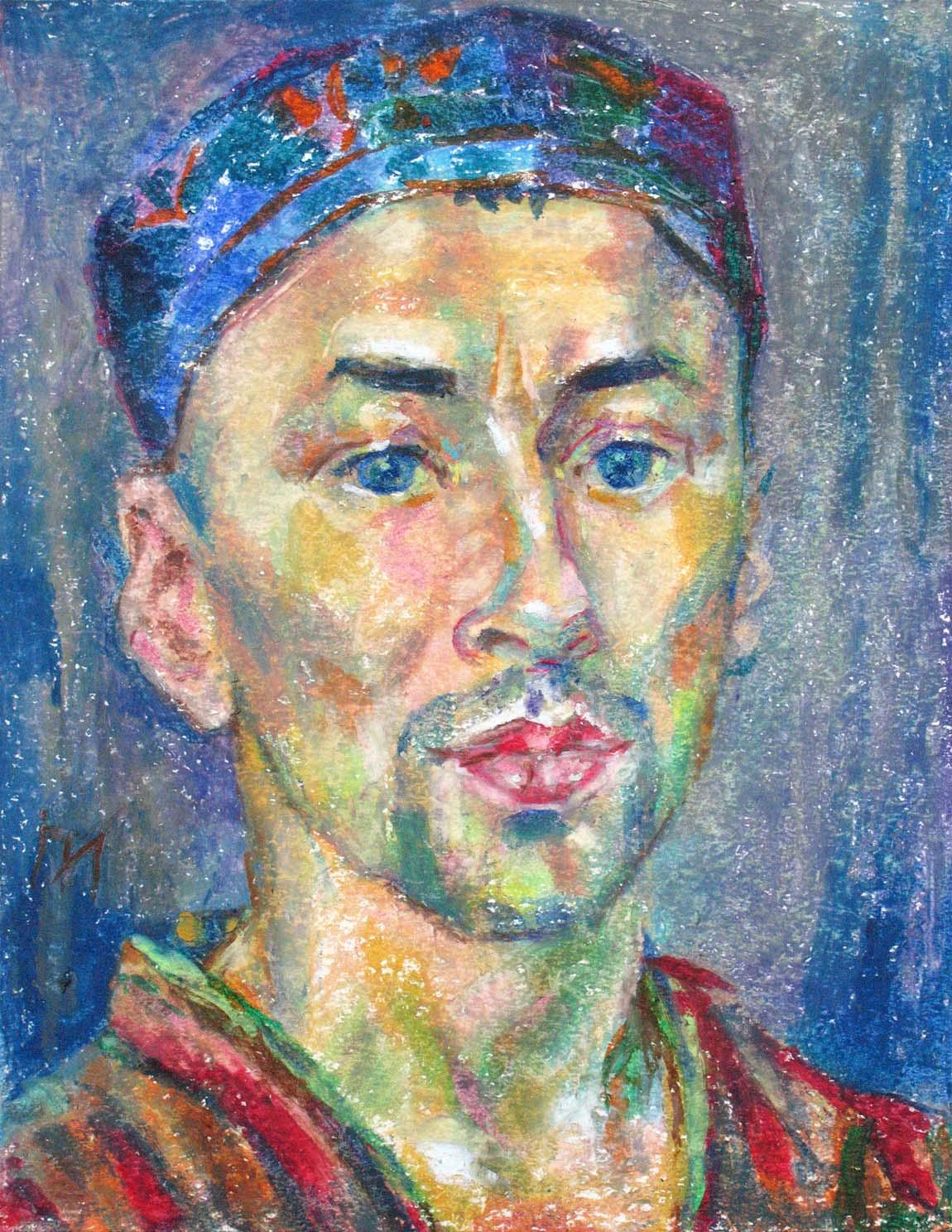 ALEXEY , paper, oil pastel, 35  27 cm, 2011



