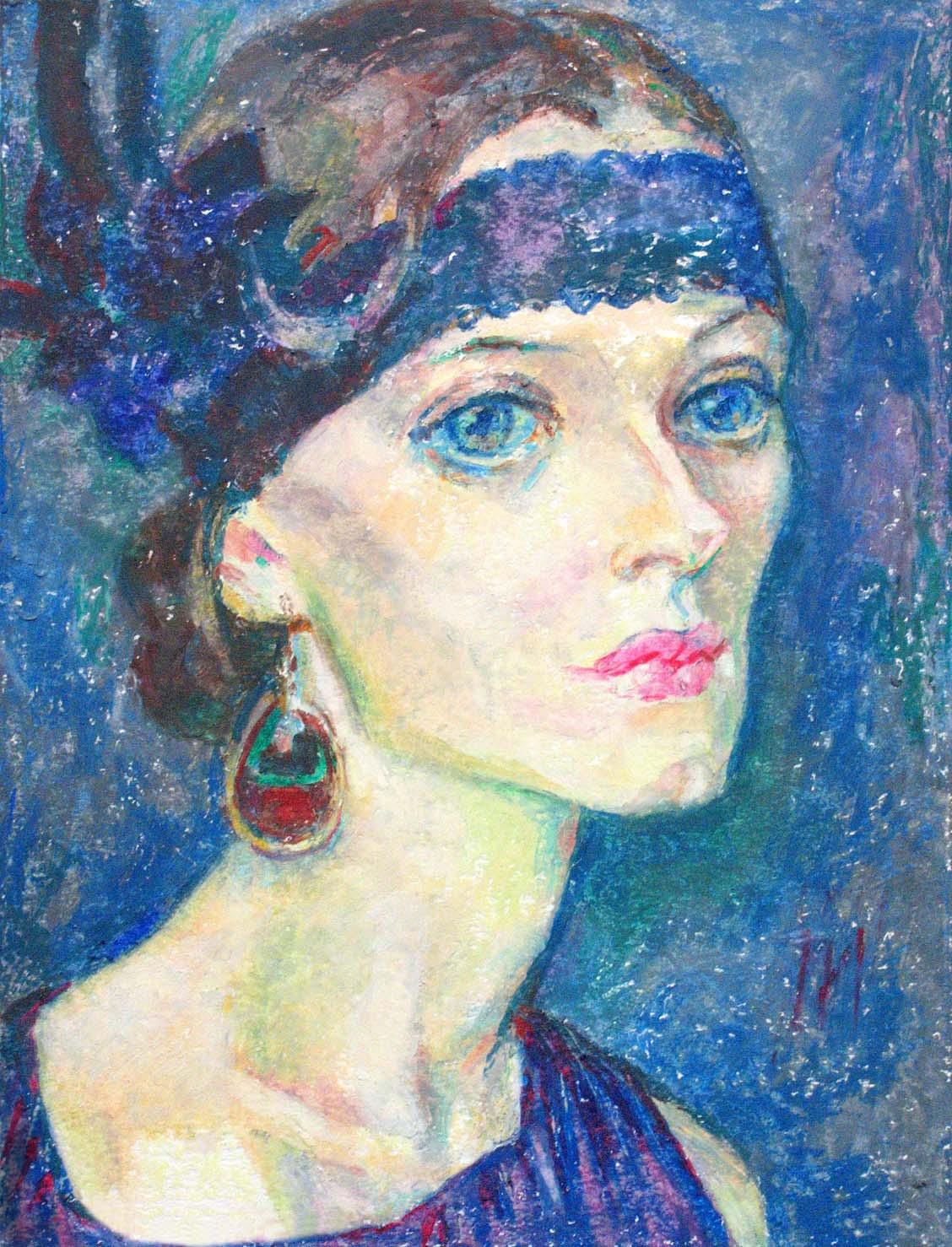 NATASHA , paper, oil pastel, 35 � 27 cm, 2011



