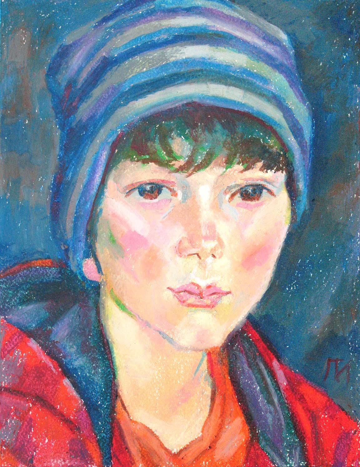 ANTONIN , paper, oil pastel, 35 � 27 cm, 2011



