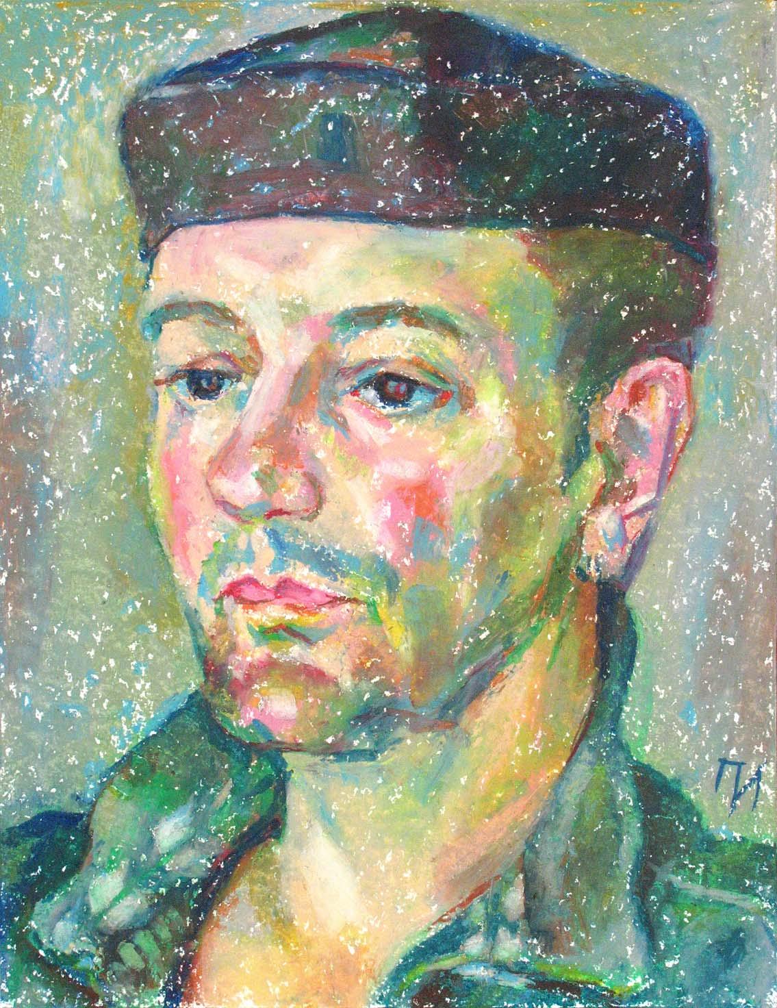 LIONEL , paper, oil pastel, 35  27 cm, 2011



