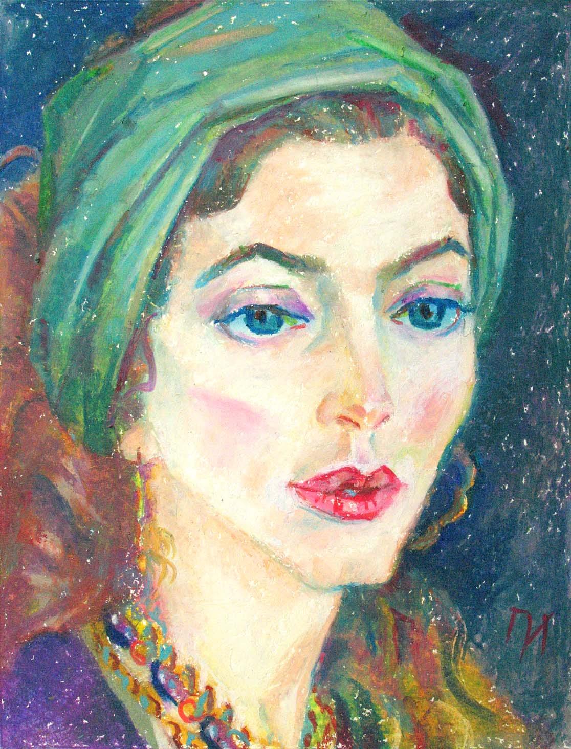 BERENICE , paper, oil pastel, 35  27 cm, 2011




