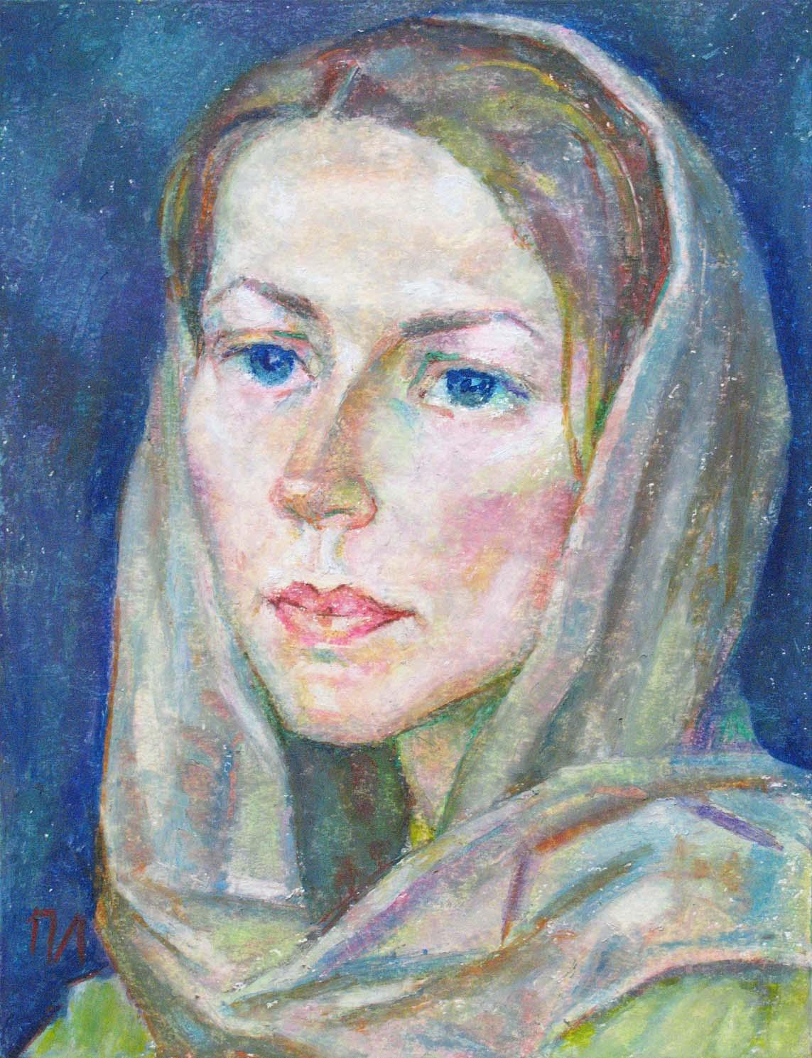 ANNA , paper, oil pastel, 35  27 cm, 2011




