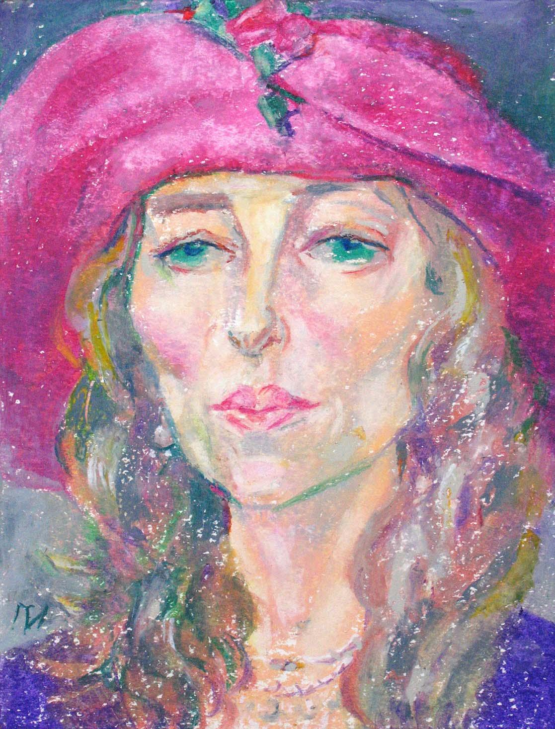 DARYA , paper, oil pastel, 35  27 cm, 2012



