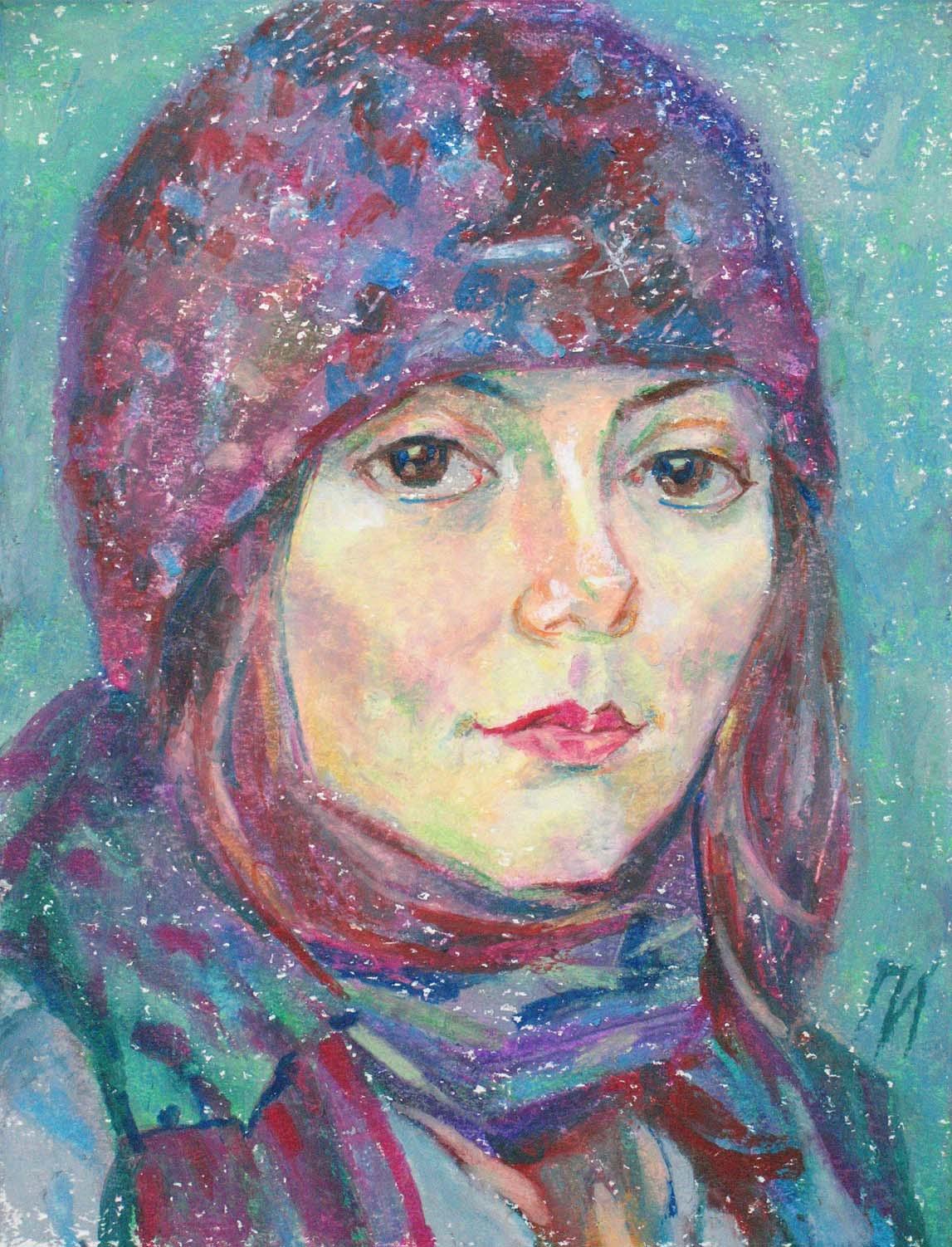LENA , paper, oil pastel, 35 � 27 cm, 2012




