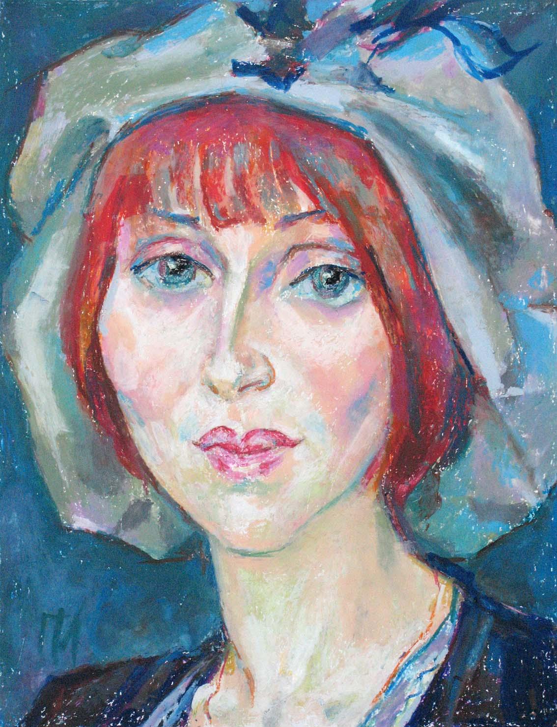 KATERINA , paper, oil pastel, 35  27 cm, 2012



