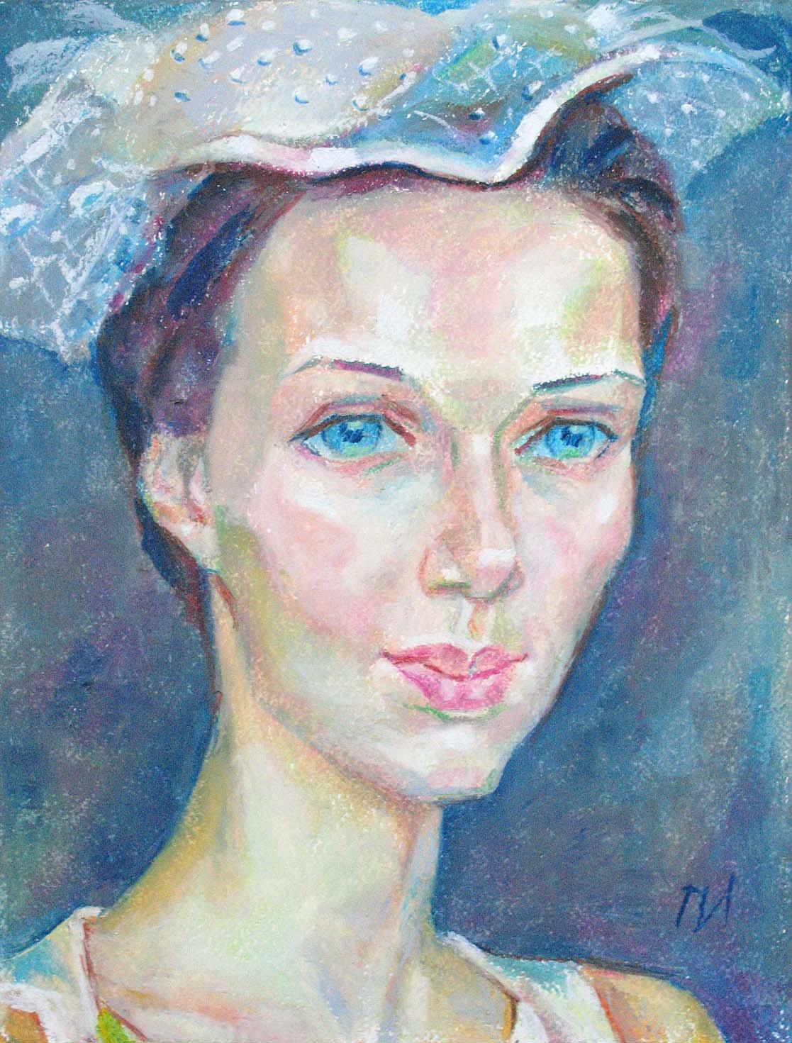 OLGA , paper, oil pastel, 35  27 cm, 2012



