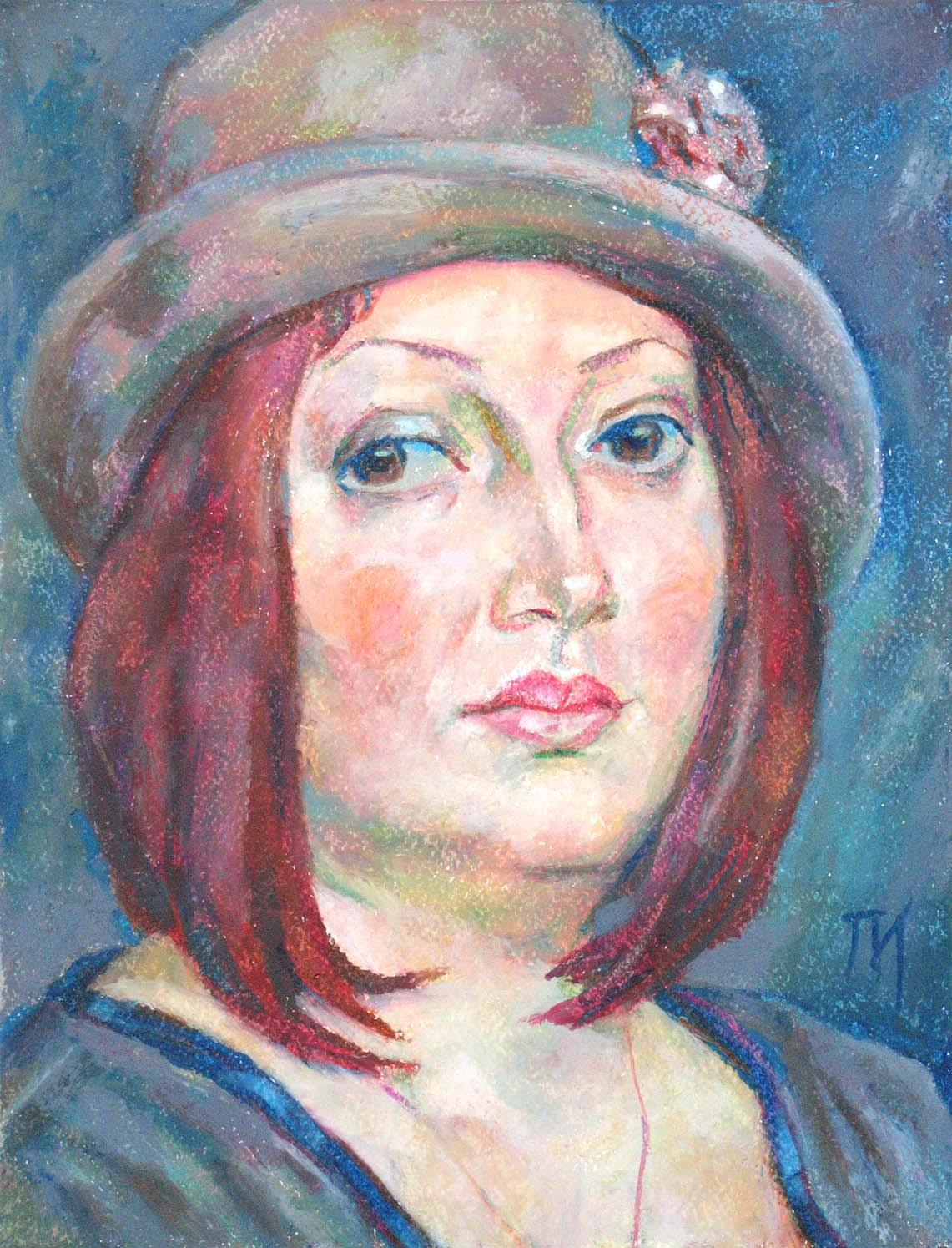 LUBOV , paper, oil pastel, 35  27 cm, 2012




