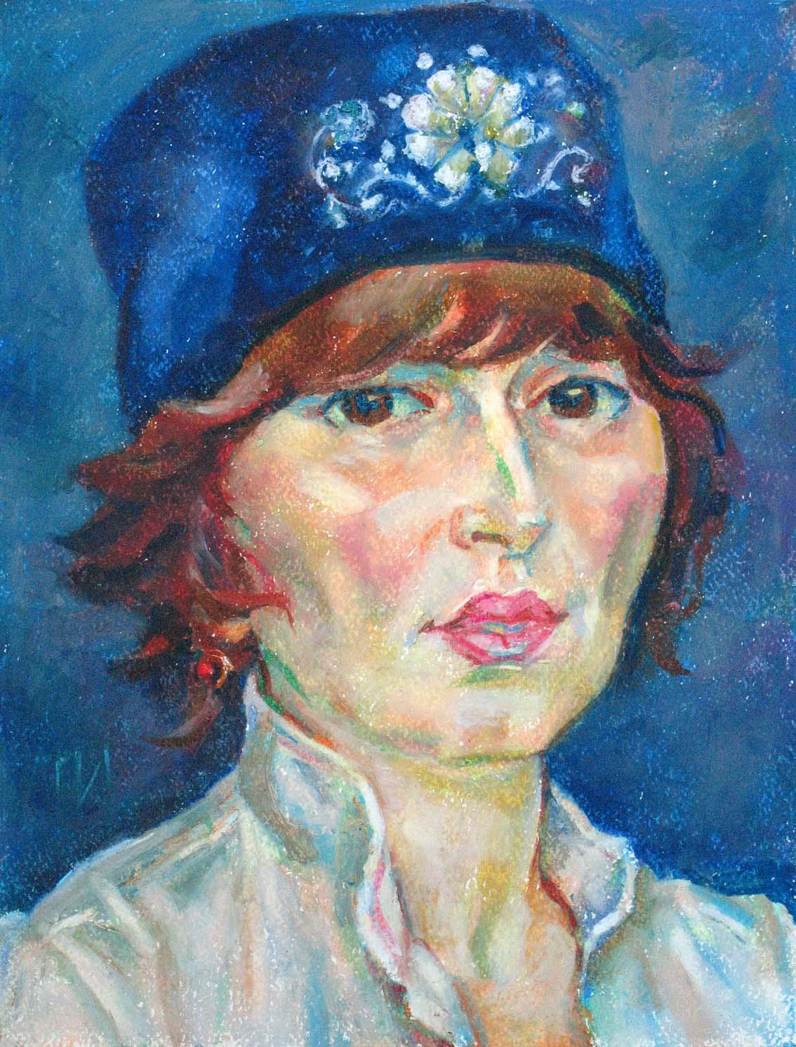 GALINA , paper, oil pastel, 35  27 cm, 2012



