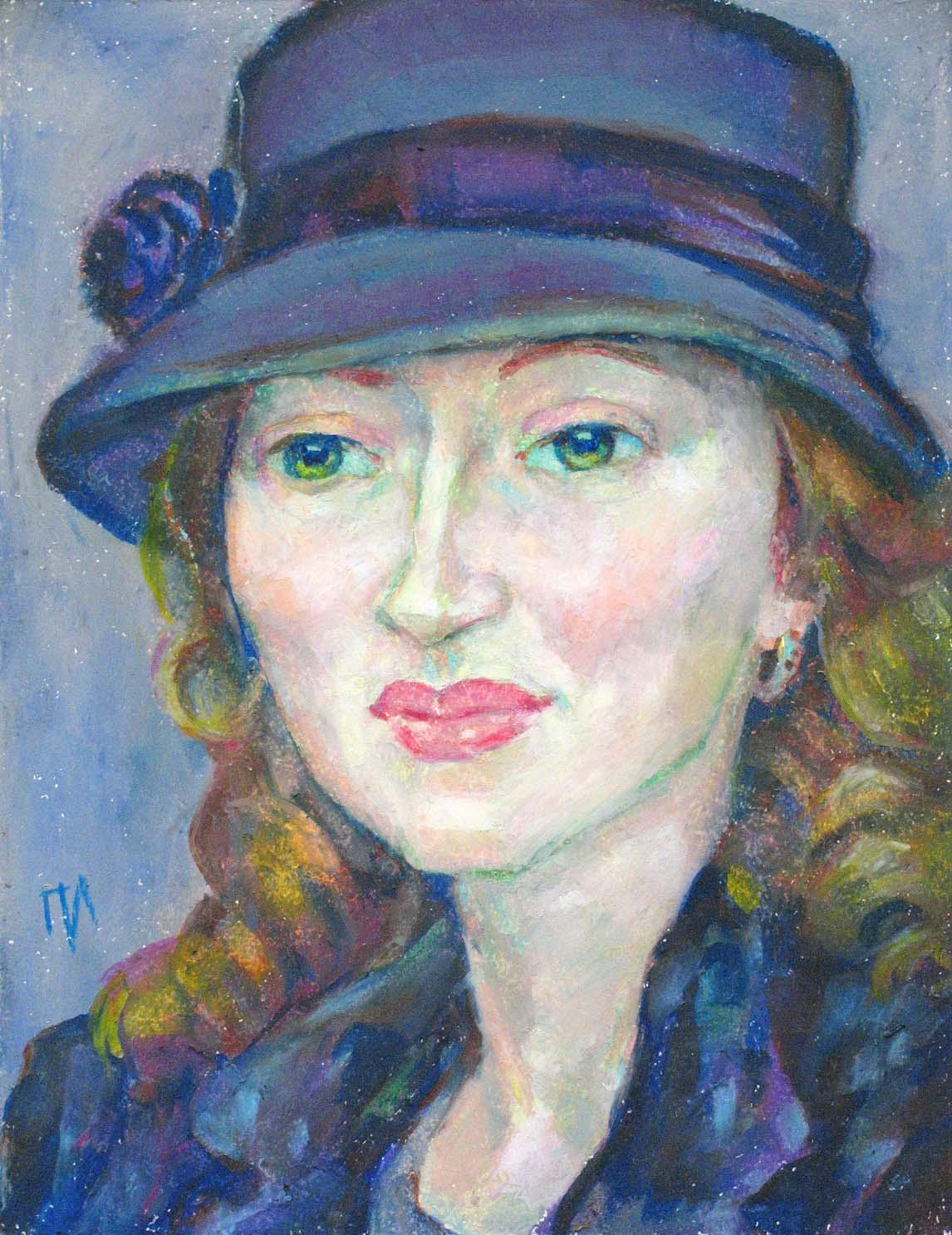 SVETLANA , paper, oil pastel, 35  27 cm, 2012



