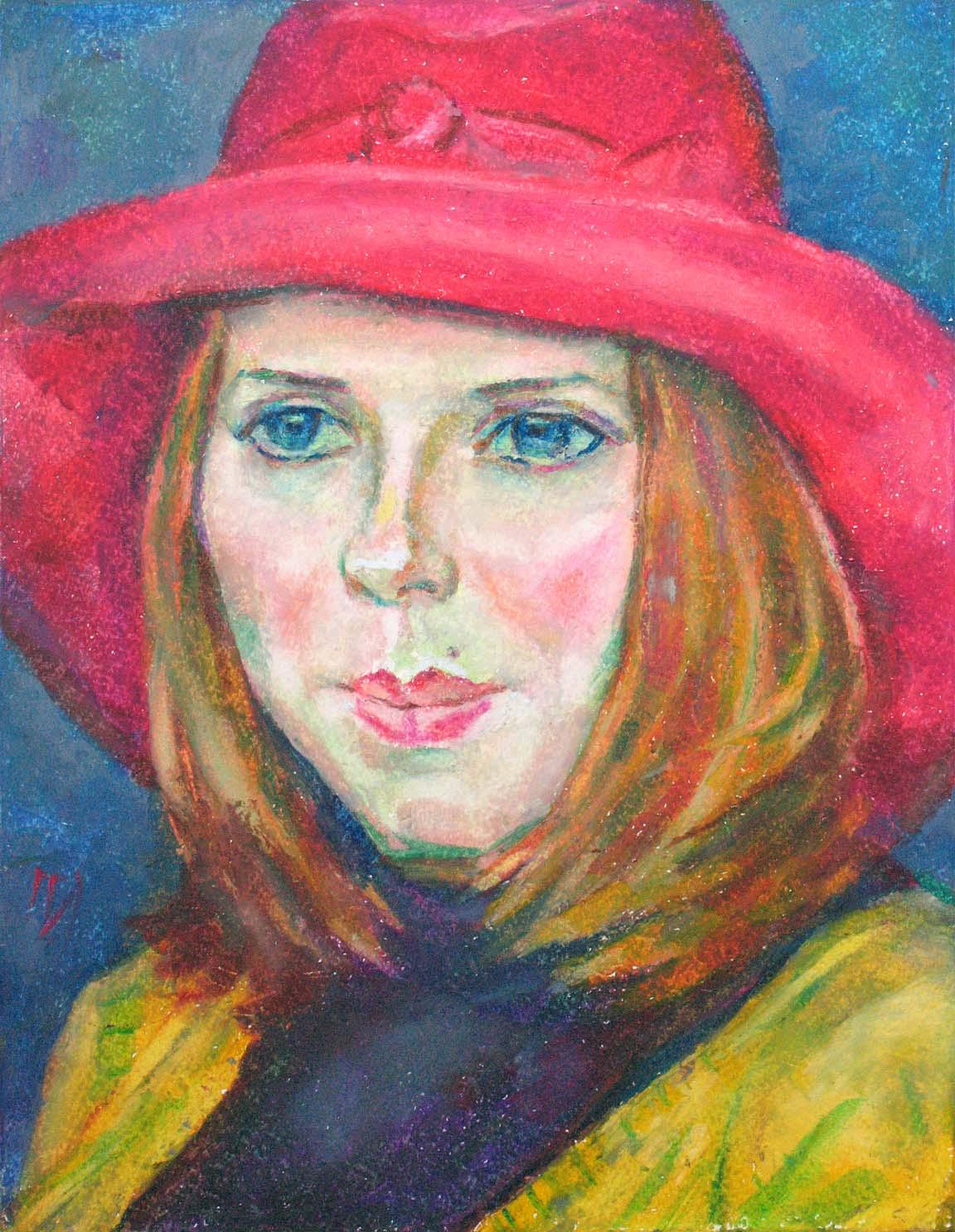 JENYA , paper, oil pastel, 35  27 cm, 2012



