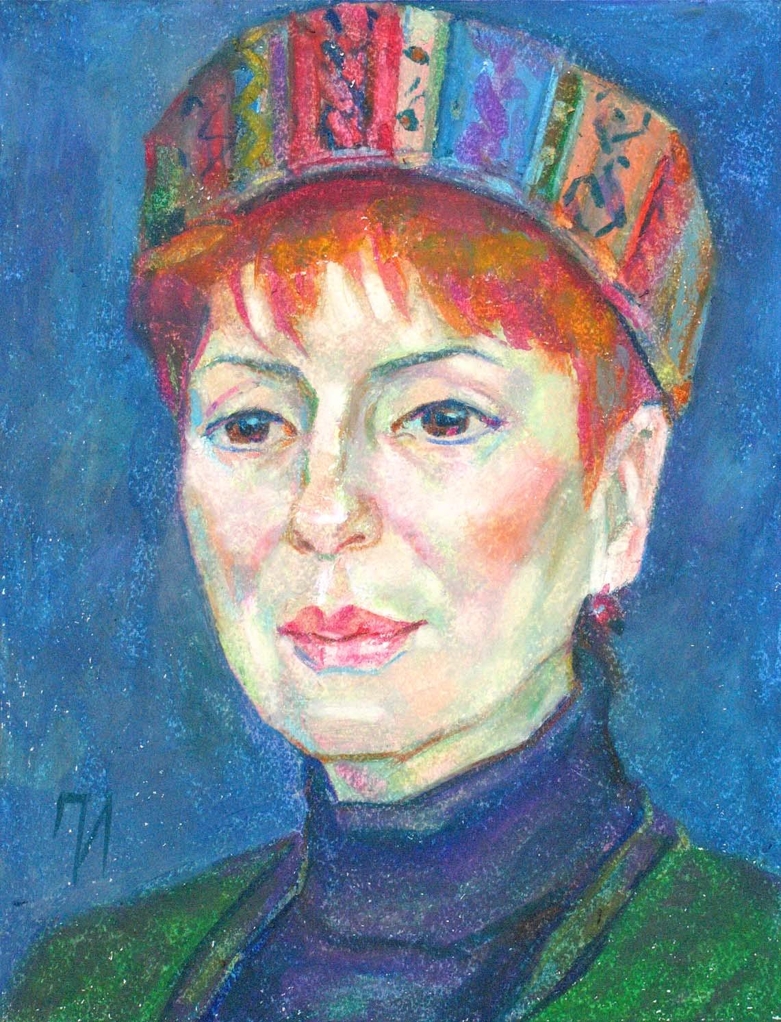 MARGARITA , paper, oil pastel, 35  27 cm, 2012



