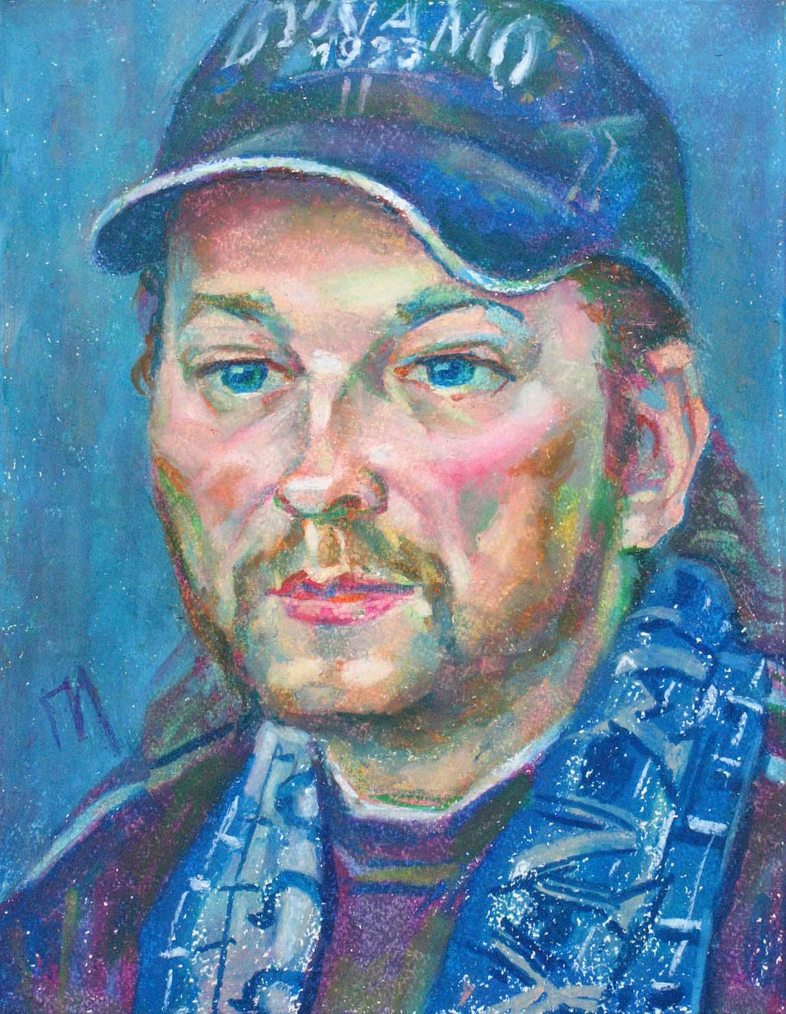 NIKOLAY , paper, oil pastel, 35  27 cm, 2012



