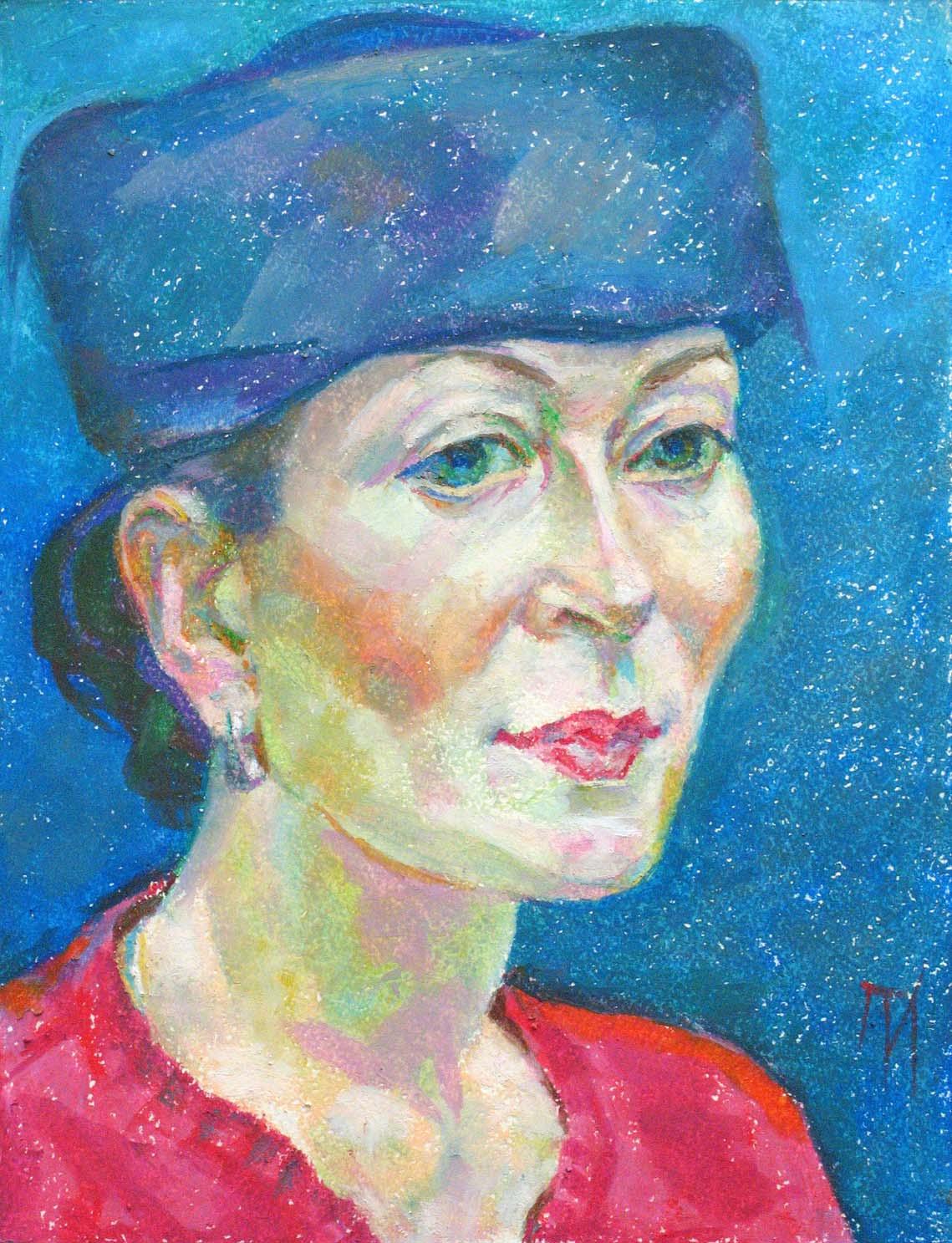 LUBOV , paper, oil pastel, 35  27 cm, 2012



