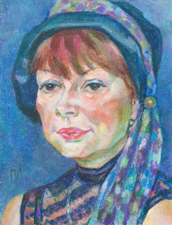 SVETLANA , paper, oil pastel, 35  27 cm, 2012



